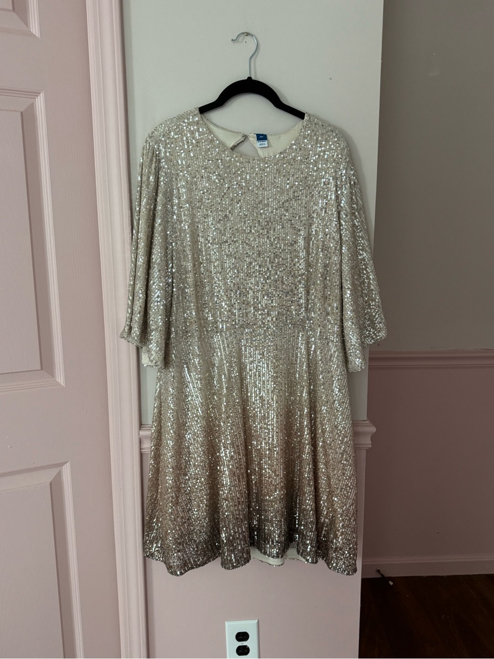 Old Navy Sequin Mini Dress - Champagne